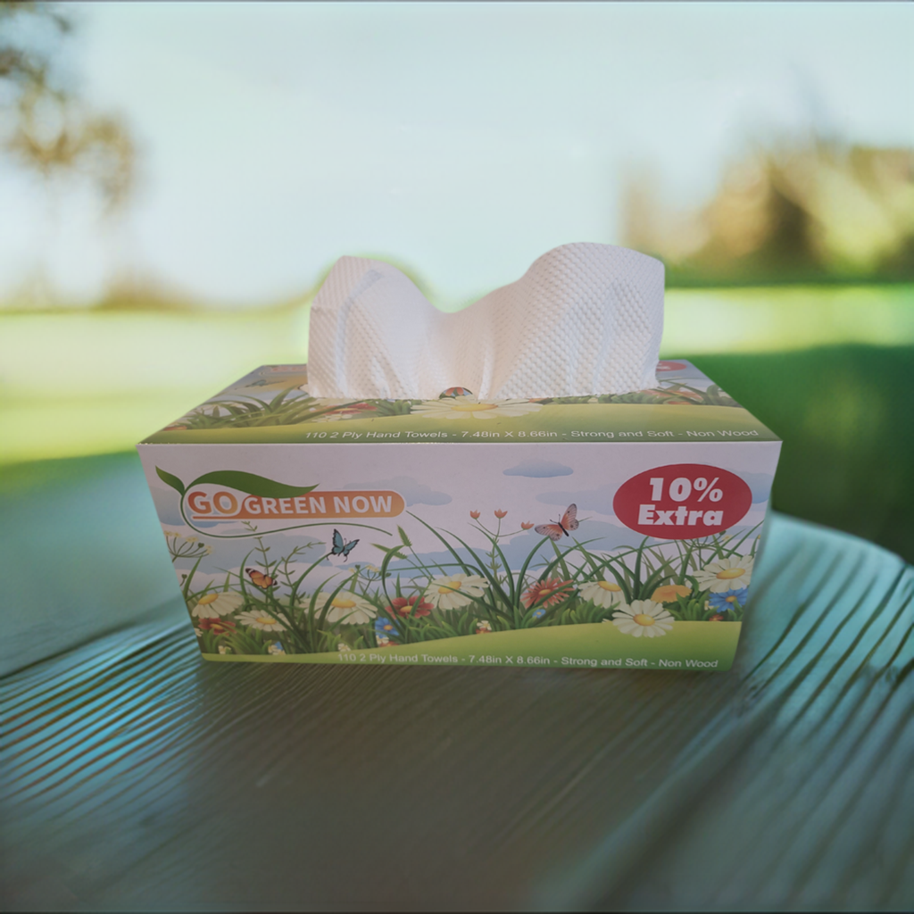 100% Grass Pulp Paper Towels in a Box